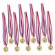 Happyyami 40 Pcs The Medal Medals for Kids Awards Medals Students Rewards Medals Premium Material Medals Number Toys Mini Toy Awards Golden Medals Medal Bronze and Gold Trophy Football Cloth