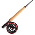 Greys Tail Lightweight Fly Fishing Rod and Tail Large Arbor Disc Drag Reel Combo Supplied in Travel Case- 9ft 5/6 WF6