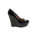 Steve Madden Wedges: Black Print Shoes - Women's Size 8 - Round Toe