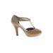 Ash Heels: Pumps Stilleto Boho Chic Tan Print Shoes - Women's Size 37 - Round Toe