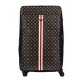 Guess Van Sant Travel Trolley Suitcase Large Black/Brown, Mocha logo, 78 cm