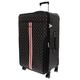 Guess Van Sant Travel Trolley Suitcase Large Black/Brown, Mocha logo, 78 cm