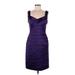 Lauren by Ralph Lauren Cocktail Dress - Sheath: Purple Print Dresses - Women's Size 8