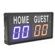 SUNFECILI Electronic Scoreboard Aluminum Alloy Remote Control 100‑240V Digital Tabletop Scoreboard for Basketball Volleyball Tennis Football Score Keeper Led Digital Electronic Scoreboard