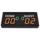 Digital Scorer 100-240V Red Green Display Color Aluminum Alloy Electronic Scoreboard with Remote Control for Badminton (UK Plug)