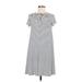 Old Navy Casual Dress - A-Line: Gray Print Dresses - Women's Size Medium