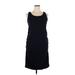 Isabel Casual Dress - Sheath: Black Solid Dresses - Women's Size X-Large