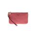 MICHAEL Michael Kors Leather Wristlet: Pebbled Pink Print Bags