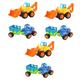 ERINGOGO 6 Pcs Engineering Vehicle Toy Pull Car Toys Engineering Trucks Mini Pull Back Toys Pull Back Cars Toys Construction Tractor Toy Construction Digger Toy Push Car Mini Car Child