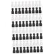 ibasenice 96 Pcs Piece Chess Bookends Ludo Knight Statue Checker Chessman Chess Sculpture Figurines Decor Chess Board for Kids Chess King Statue Checker Game Toy Board Game Wood