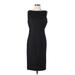 Ralph Lauren Black Label Cocktail Dress - Sheath High Neck Sleeveless: Black Print Dresses - Women's Size 10