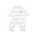 Little Me Long Sleeve Outfit: White Bottoms - Size Newborn