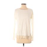 Vince. Long Sleeve Top Ivory Crew Neck Tops - Women's Size X-Small