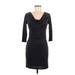 Bobi BLACK Casual Dress - Sheath: Black Solid Dresses - Women's Size Small