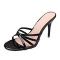 Stiletto Heels Work Shoes Running Shoes Men Black high Heels Ladies Shoes Size 6 t Strap Slipper Leather Diamond Low mid Block Heel Slippers Womens Size 6 Wide fit Ladies Shoes Size 8 Rose Gold