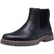 Jousen Mens Boots Retro Chelsea Boots Mens Slip On Fashion Boots for Men, Amy8301-leather Black-11, 9 UK