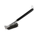 Intirilife Stainless Steel Grill Brush with Scraper - 44 x 8 x 13 cm - Cleaning brush for gas grill, electric grill, charcoal grill, grate, and more