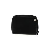 Buxton Leather Wallet: Pebbled Black Print Bags