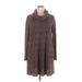 Apt. 9 Casual Dress - Sweater Dress: Brown Marled Dresses - Women's Size X-Large