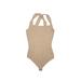 Abercrombie & Fitch Bodysuit: Tan Solid Tops - Women's Size X-Small