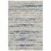 HomeRoots 5' X 8' Blue Ivory Grey Light Blue And Brown Abstract Power Loom Stain Resistant Area Rug - 90.55