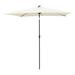 6.5 x 10 ft Rectangular Solar Powered Outdoor Market Patio Table Umbrella with LED Lights and Tilt