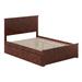 Nantucket Solid Wood Platform Bed with Matching Footboard & Twin Trundle