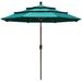 Non-Fading Sunumbrella 9Ft 3 Tiers Market Umbrella Patio Umbrella Outdoor Table Umbrella with Ventilation