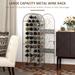 45 Bottle Wrought Iron Wine Rack Jail with Lock