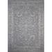 HomeRoots 8' X 10' Blue Gray Southwestern Floral Stain Resistant Area Rug - 121