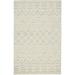 HomeRoots 10' X 14' Ivory Blue And Tan Wool Geometric Tufted Handmade Stain Resistant Area Rug - 168