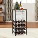 Wine Rack Table, Freestanding Bar Wine Rack, Wine Cooler for Home, Floor Standing Wine Cooler - 11.8"W x 15.75"D x 31.5"H