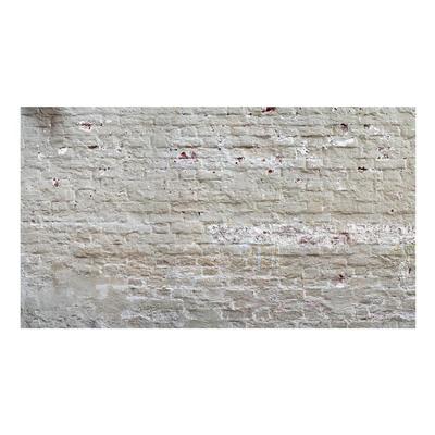 Peel & Stick Wall Mural - Old White Brick Wall - Removable Wallpaper