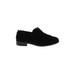 TOMS Flats: Slip-on Chunky Heel Classic Black Print Shoes - Women's Size 6 - Almond Toe