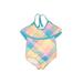 Lands' End One Piece Swimsuit: Blue Sporting & Activewear - Kids Girl's Size 2