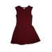 Sally Miller Dress - A-Line: Burgundy Solid Skirts & Dresses - Kids Girl's Size X-Large