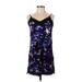 Express Casual Dress - Slip dress: Purple Batik Dresses - Women's Size Small