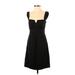 White House Black Market Cocktail Dress - A-Line: Black Solid Dresses - New - Women's Size 0