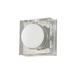 Hudson Valley Lighting MACKAY 1 LIGHT SCONCE Glass/Metal in Gray | 7.75 H x 7.75 W x 7.75 D in | Wayfair 1601-PN