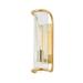 Hudson Valley Lighting Fillmore 1 LIGHT WALL SCONCE Glass/Metal in Yellow | 16.75 H x 5.5 W x 5.5 D in | Wayfair 8917-AGB