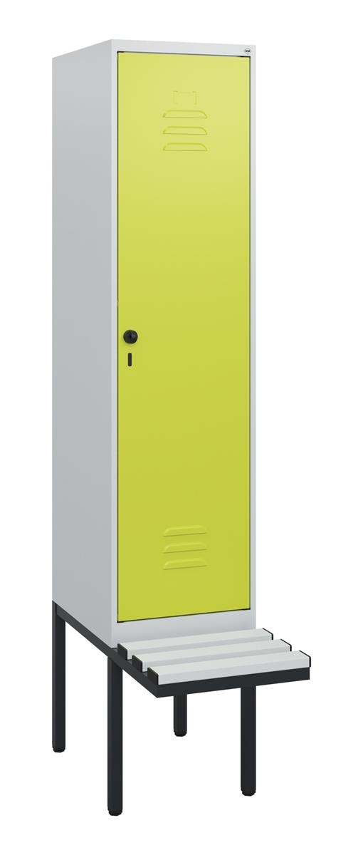 C+P Spind Classic PLUS, Bank, 1 Abteil, 1950x400x815mm, 7035/0024 Image