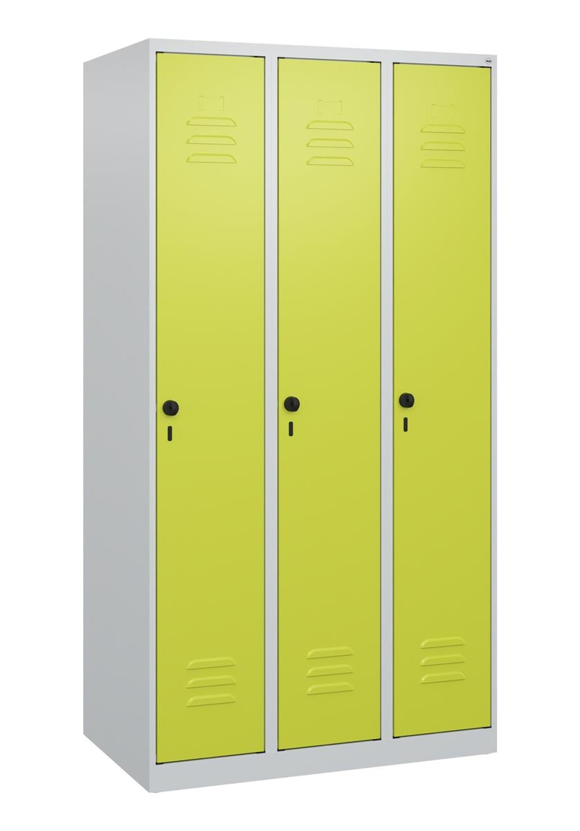 C+P Spind Classic PLUS, 3 Abteile, 1700x900x500mm, 7035/0024 Image