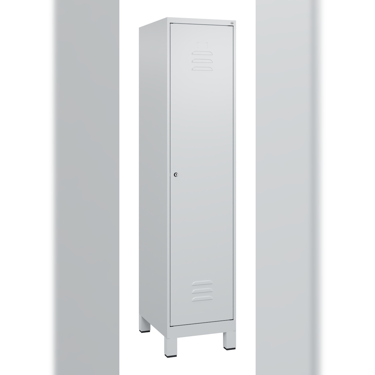 C+P Spind Classic PLUS, Füße, 1 Abteil, 1800x400x500mm, 7035/7035 Image