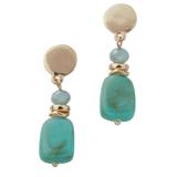 Draper's & Damon's Women's Making Waves Earrings - Blue - PIERCED EAR