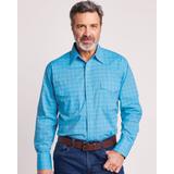Blair Men's Wrangler® Wrinkle-Resistant Long-Sleeve Shirt - Blue - 2XL
