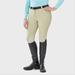 Piper Evolution High - Rise Breeches by SmartPak - Knee Patch - 38R - Tan w/ Electric Blue - Smartpak