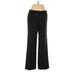 Ann Taylor Wool Pants - High Rise Boot Cut Boot Cut: Black Bottoms - Women's Size 4 Petite