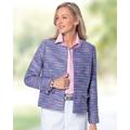 Appleseeds Women's Garden Path Tweed Jacket - Multi - 8 - Misses