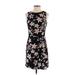 Lauren by Ralph Lauren Casual Dress - Sheath: Black Floral Dresses - Women's Size 2