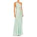 Beaded One-shoulder Column Gown